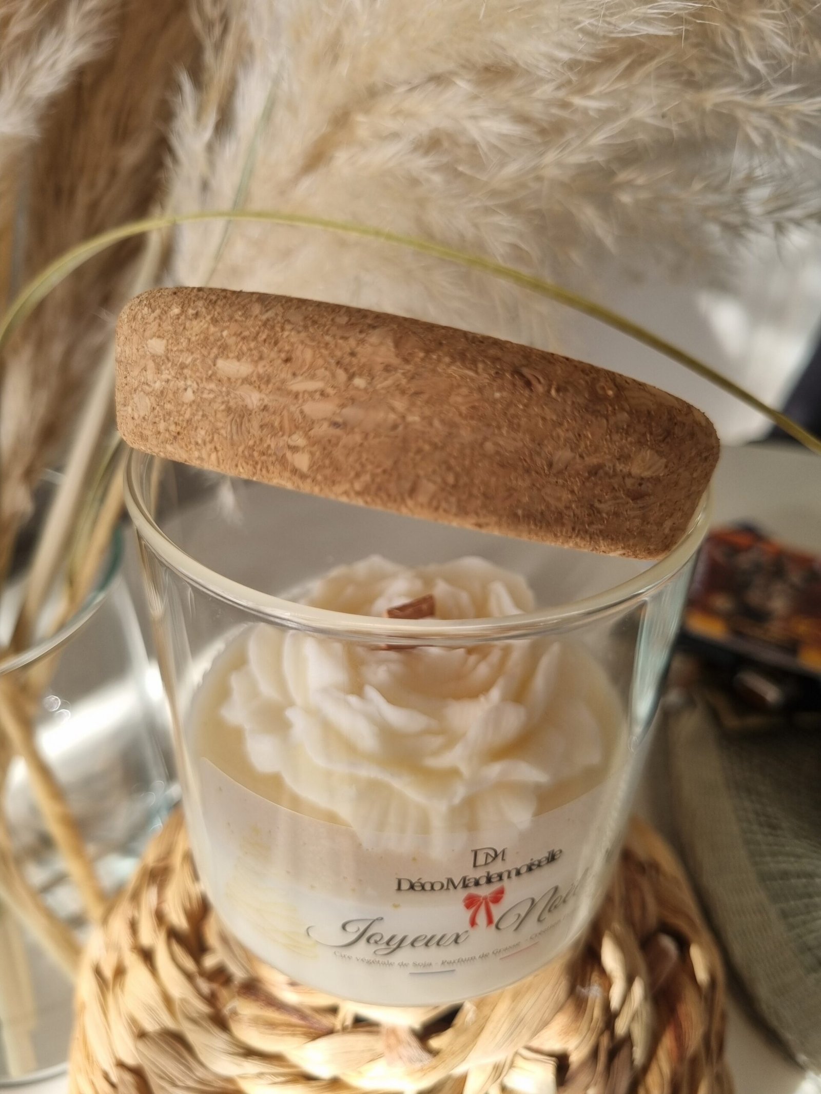 Bougie Reine Charlotte Personnalisable | Parfum Fleur de Tiaré