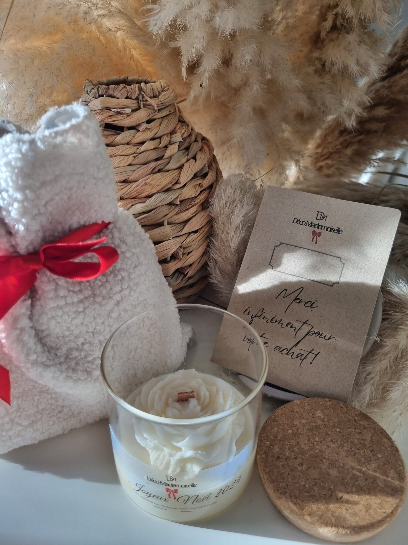 Bougie Reine Charlotte Personnalisable | Parfum Fleur de Coton