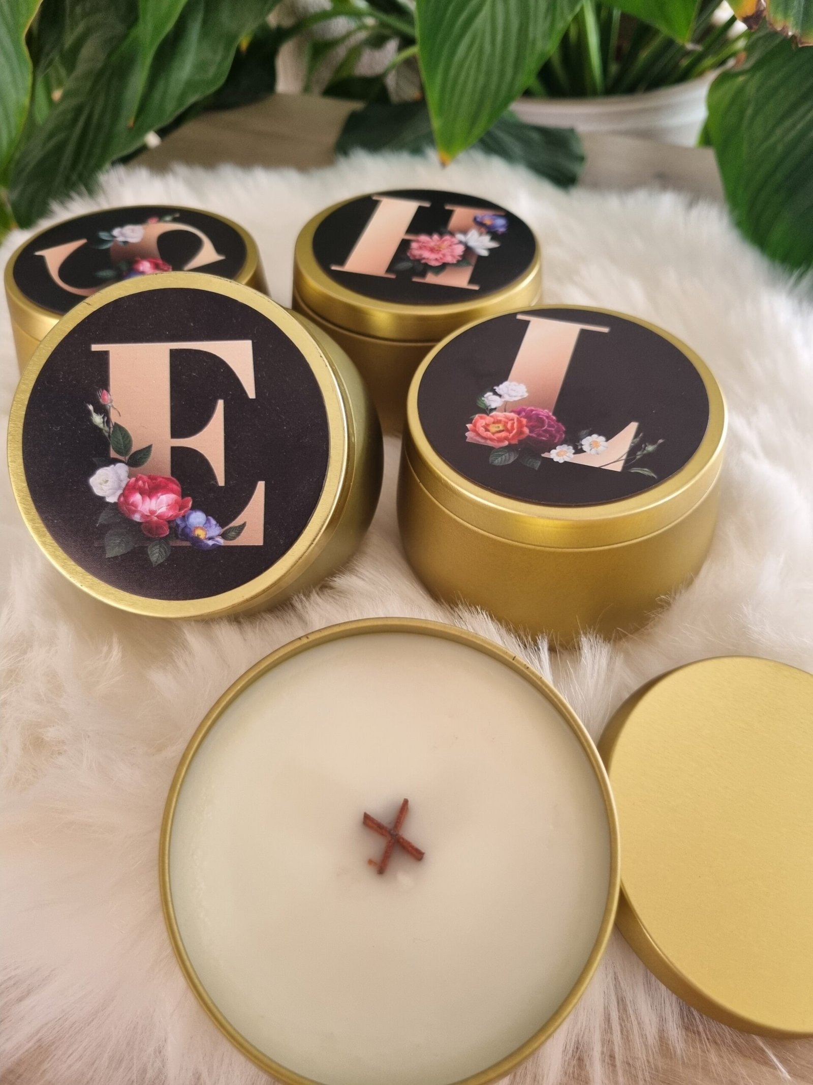 Bougie Lettre aimantée